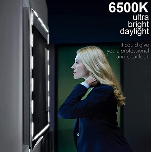 Zyk Led Mirror Lights, Vanity Make Up Strip Light, 10Ft Ultra Bright White Led, Dimmable Touch Control Dressing Lights, For Makeup Table & Bathroom Mirror, Etl Listed (Mirror Not Included) #TOP5
