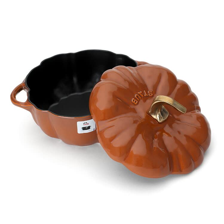 STAUB パンプキン 両手鍋 オレンジ ストウブ 鍋 Staub パンプキンココット 24cm 両手鍋 ホーロー鍋