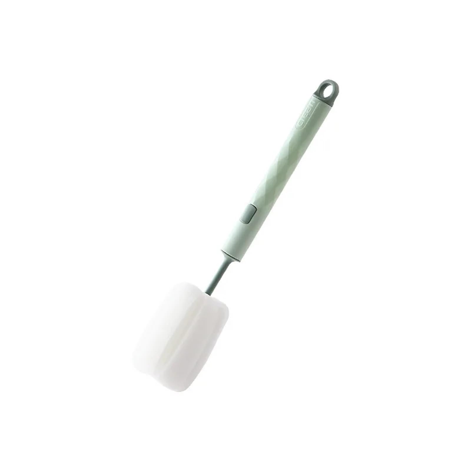 bottle brush Cup Brush Long-handled Sponge Detachable And Replaceable Head Bottle Clean(Green)