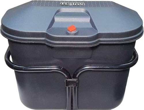 Image of SKYA STAR Q-Frame Universal Bike Stylish Side Luggage Holder with Lock | Motorcycle Side Box /Diggy /Luggage Box | Weatherproof & Secure Fitment [Matte Black]