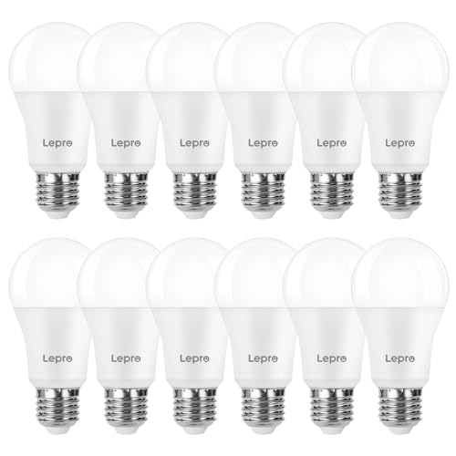 Lepro E27 Screw Bulbs 100W Equivalent, Cool White 6500K, 13W 1520lm Super Bright E27 LED Bulbs, GLS Energy Saving Edison Lightbulb, Non-dimmable, Pack of 6 6 Cool White