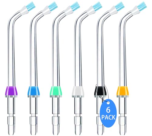 Waterpik Water Flosser�����p�`�b�v �v���[�N�V�[�J�[�����p�`�b�v Waterpik �E�H�[�^�[�t���b�T�[�Ή� ���C���� �u���b�X���`�b�v (6�p�b�N)