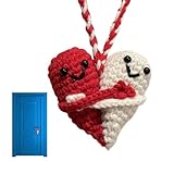 bambole souvenir italiane Decorazioni squisite: realizzata con delicatezza, questa bambola lavorata a maglia, di dimensioni 6,5*6,5 cm, funge da decorazione, perfetta per adornare auto, porte e maniglie, migliorando il fascino del spazio.
