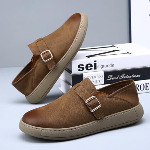 Men's Trendy Buckle - Design Casual Shoes, Fashion Leisure Footwear - Perfect for Urban Strolls, Creative Workplaces & Daily Outings4
