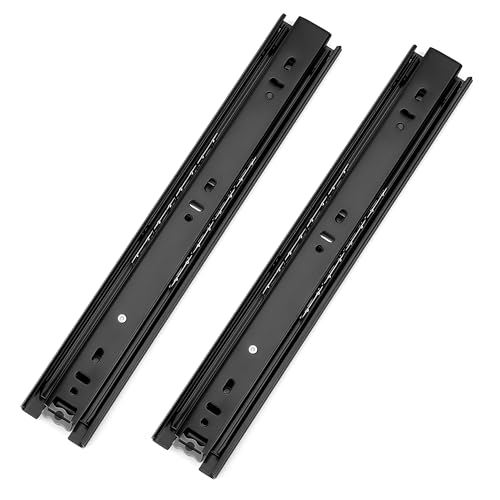 Guide di Scorrimento, 300mm/ 12in Binari per Cassetti Scorrevoli, Montaggio Laterale, Guide per Cassetti Carichi Pesanti con Cuscinetti per Armadi di Stoccaggio