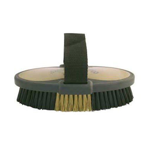 Bentley Slip-Not Pro Body Brush - 19cm, soft grip (Colour: Black & Gold)