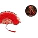 Lace Folding Fan Traditional Dance Performance Accessory for Cultural Festival and Cheongsam Fashion Shows
