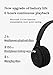 Upgraded Hybrid Noise Cancelling Bluetooth Headphones Over Ear Wireless Bluetooth with Mic Soft-Earpads HiFi Stereo Foldable Lightweight Headset Deep Bass for Home Office Cellphone PC Black
