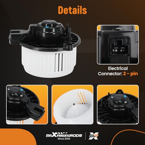 Image of maXpeedingrods HVAC Heater Blower Motor Fan 700247 Fit for Honda FIT 2009 2010 2011 2012 2013 2014, AC Heated Fan Blower Motor Replaces PM9387 615-50209 79310TF0G01 79310-TF0-G01