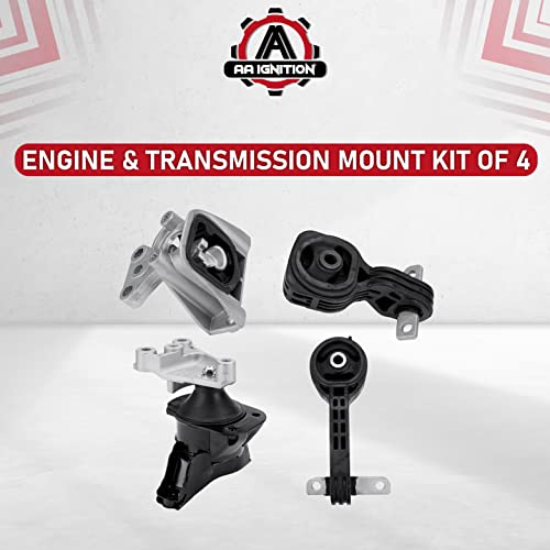 Honda Civic Engine And Transmission Mount Set Of 4 - Civic 2006-2010 1.8L With Automatic Trans - Replaces 50850-Sna-A81 50820-Sna-023, 50890-Sna-A81 50880-Sna-A81, A4530, A4534, A4543, A4546 #TOP5