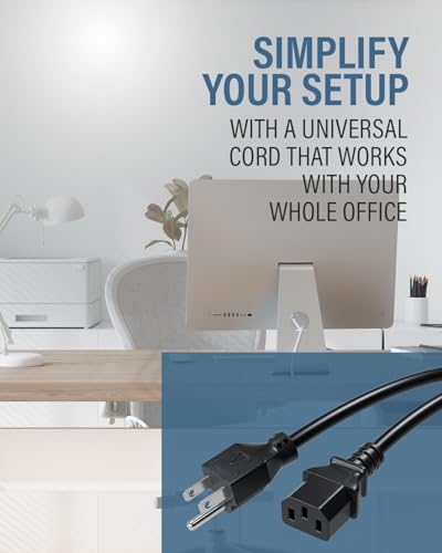 Image of C2G /Cables to Go 03134 10ft 18 AWG Universal Power Cord (NEMA 5-15P to IEC320C13)