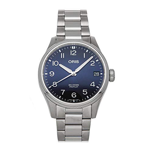 ORIS(�I���X) �������K�i �r�b�O�N���E���v���p�C���b�g�r�b�O�f�C�g 41mm Big Crown ProPilot Big Date �����Y �r���v �������� �X�e�����X�X�e�B�[���u���X���b�g �u���[������ �� 01 751 7761 4065-07