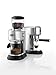 De'Longhi Dedica Conical Burr Grinder with Portafilter Attachment, 6.9 x 11.2 x 18.1 inches, Silver