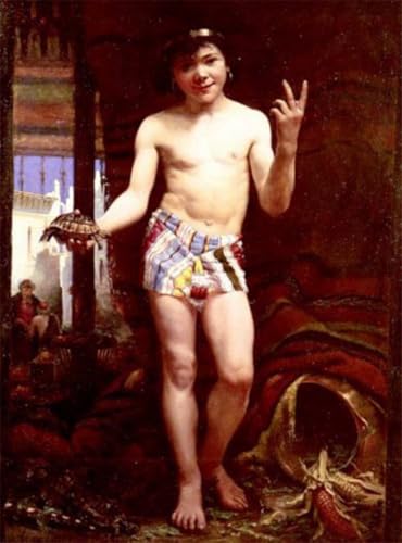 Tableaux Graffiti Art Mural le jeune vendeur de rue Charlesthirion - Poster Moderne Art Impression
