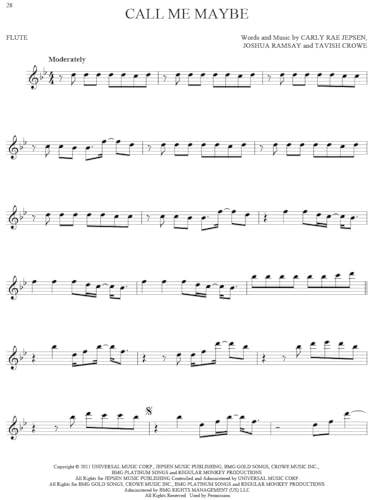 image for Hal Leonard 101 Hit Songs for Flute | Pop Songbook Collection for Begi