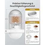 automatischer Fischfütterer mit 2.5K Kamera, App-Steuerung, feuchtigkeitsbeständiger Urlaubsfutterspender, Präzisionsfütterungssystem, visueller Monitor für Aquarien, Schildkrötenstiften (FS-2) – Bild 3