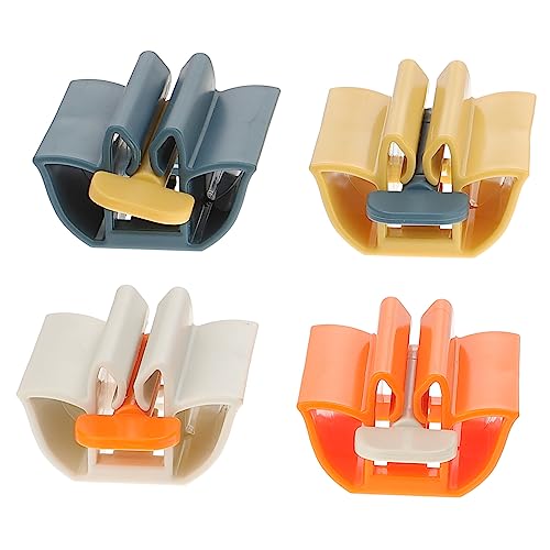PERSELOSO Toothpaste Dispenser Squeezer 4pcs Set Bathroom Toothpaste Tube Squeezer Practical Manual for Family Travel Use