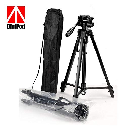 Tripé Compacto TR472 com Cabeça 360° de 1.70m até 4Kg para Câmeras e Filmadoras