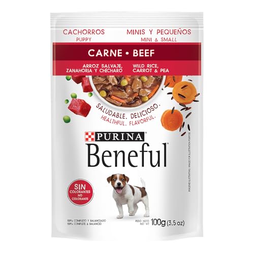Purina Beneful Adulto Raza Minis y Pequeñas Sabor Carne y Arroz 20pack de 100g
