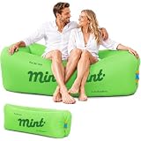SilverChry Sofá hinchable hinchable portátil impermeable para jardín, camping y festivales de música (D)