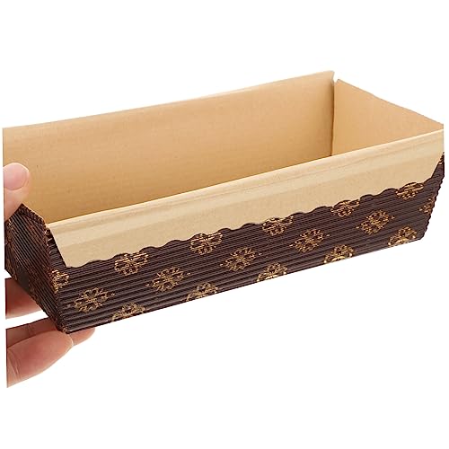 Caissettes jetables POPETPOP moules à cake papier rectangulaires de cuisson au four