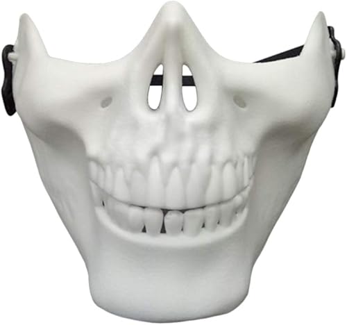 Amosfun - Máscara de calavera para Halloween 2 unidades máscara de esqueleto de cráneo