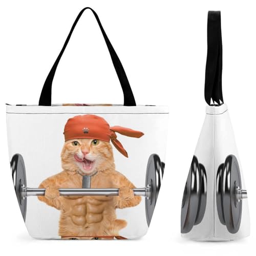Sac à main chat rigolo pour femme idéal pour le shopping et le voyage