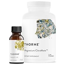 THORNE - Wellness Bundle - Bone, Muscle, Heart, and Lung Health - Vitamin D + K2 Liquid & Magnesium CitraMate