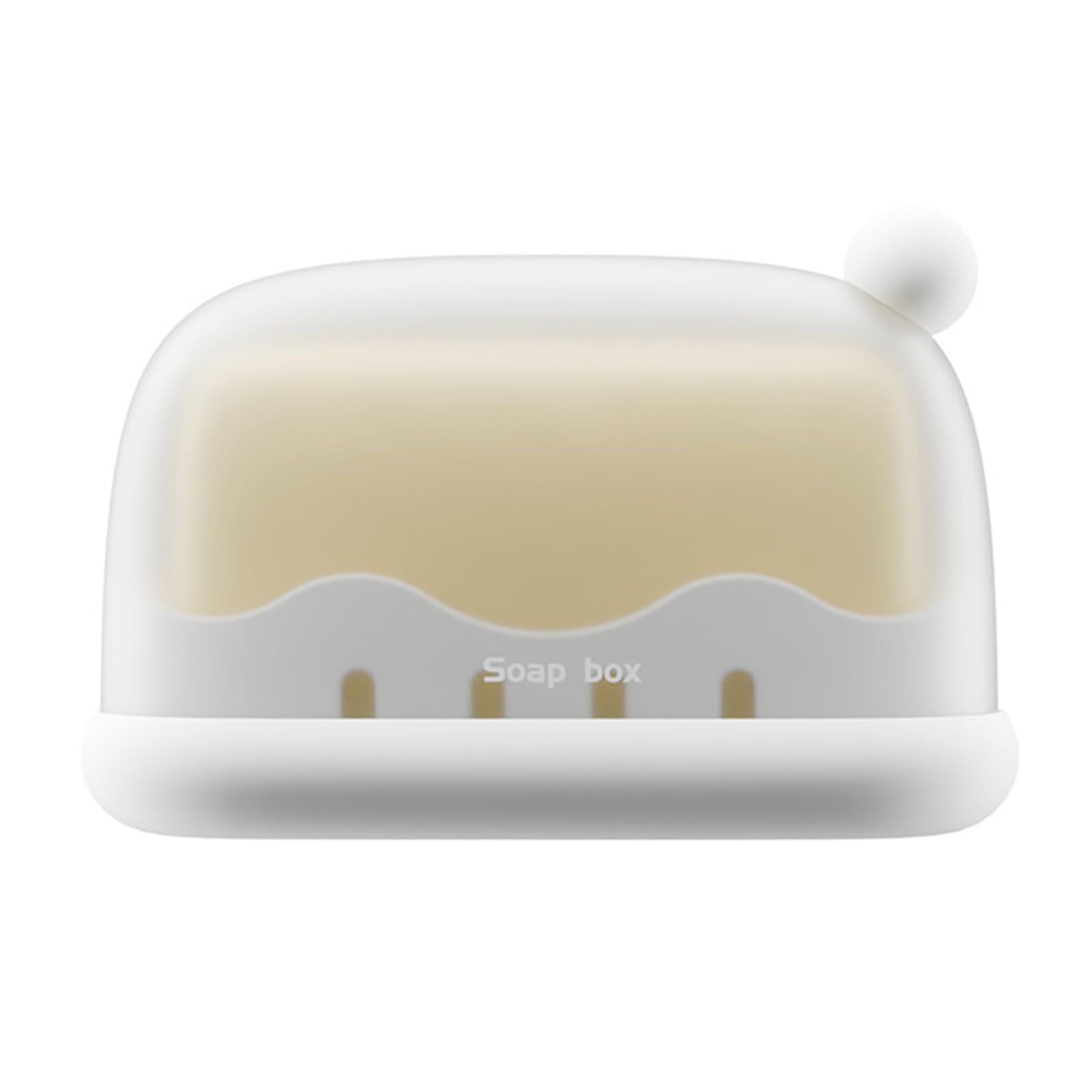 Qusinfc Soap Container with Detachable Base Practical for Countertop Travel Use Keep Dry Removable Tray Soap Case