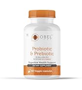Obel Probiotic &amp; Prebiotic Supplement Digestive Health Support | with Turmeric | 20 Billion CFU p...