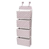 Delta Children Deluxe 4 Pocket Water-Resistant Organizer, Infinity/Pink