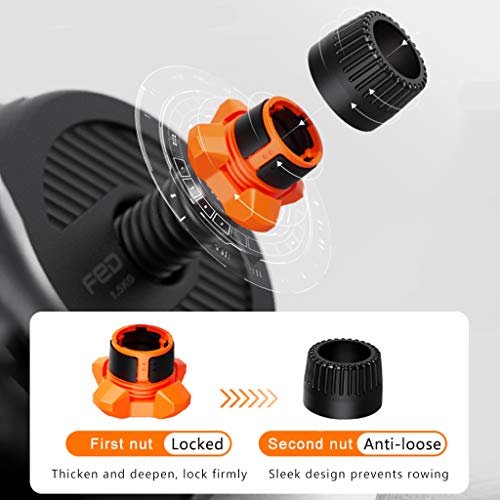 Dumbbells 6 in 1 Verstelbare Set Gratis Gewichten Oefening Barbell Gewicht Sets met Kettlebell Handvat voor Mannen… - Afbeelding 6