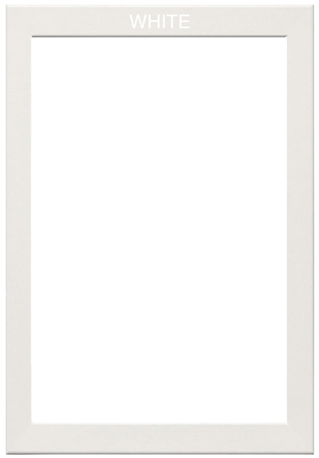 TS Picture Frames Wooden Large Picture Frame 86cm x 65cm Wall Hanging Table Top Poster Frame With Acrylic Sheet - In Multiple Colours - Modern Home Decor Wooden Decoration Pack Artwork (White)
