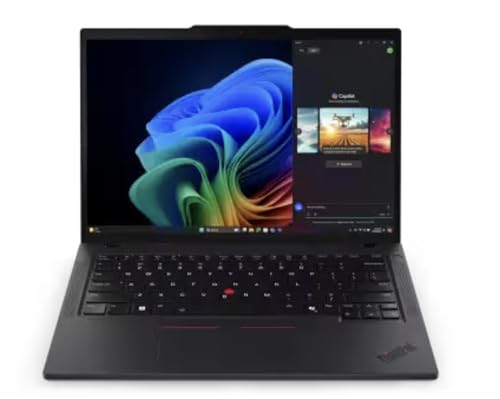 Image of Lenovo 2025 ThinkPad T14 Gen 6 Co-Pilot+ Laptop - AMD Ryzen AI 5 PRO 340, 14 inch WUXGA 1920x1200 400 Nits Display, 16GB Ram, 512GB SSD, 5MP RGB Cam, FP Reader, Backlit KYB, Windows 11 Pro - 21QJ00CQUS