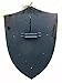 Real Medieval Shield with Fully Functional Red Cross – Warrior Templar Shield, Ideal for Historical Reenactments and Collectors