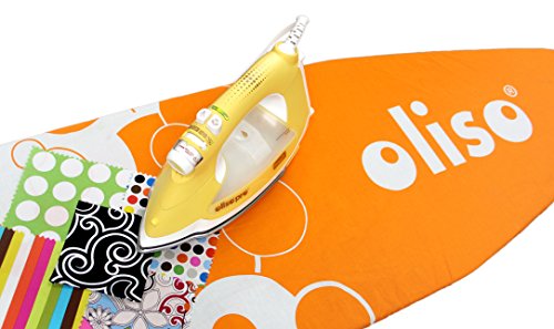 Oliso Standard Size Ironing Board Cover, 100% Cotton, 54 Inch By 15 Inch, Orange #TOP4