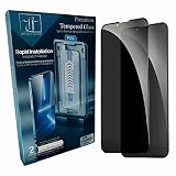 JahFajh Essentials Privacy Anti-Spy Tempered Glass Screen Protector for iPhone 13/13 Pro/ 14, with 6