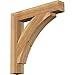 Ekena Millwork BKT04X26X26THR05RWR Thorton Block Rustic Wood Bracket, 26" D x 26" H, 4" W Western Red Cedar (Rough Sawn)