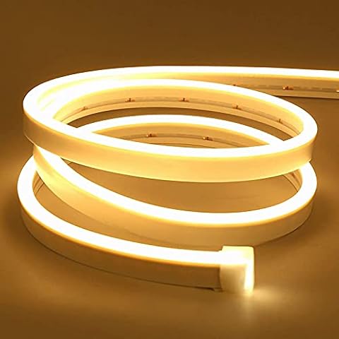 Lamomo LED Strip 2M, Warmweiss 12V Dimmbar Neon LED Streifen Cover