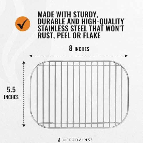 INFRAOVENS Accessories for Ninja Dual 2 Basket Air Fryer 10 QT DZ401 & 8 QT DZ201, Racks for Foodi Dual Zone, Reusable Liner Sheets for Double Airfryer, 9pcs Kitchen Accessory Set with Recipe Book - Thumbnail 5