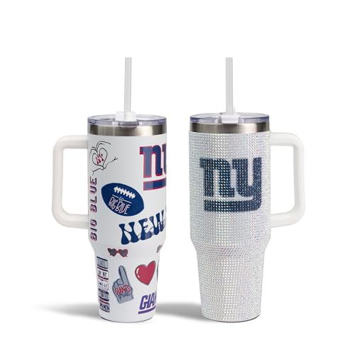 Image of The Memory Company Officially Licensed 2-Pack Game Day Tumblers Team Spirit /Bling, New York Giants