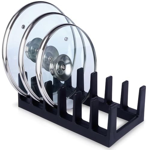 Vilde Support pour assiettes et égouttoir à vaisselle - Support pour couvercles, porte-assiettes - Noir 28x15x9 cm