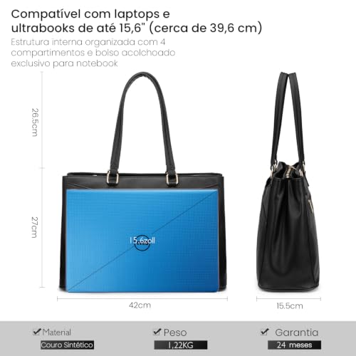 Image of LOVEVOOK Laptop Tote Bag for Women,Computer Briefcase for Work Office