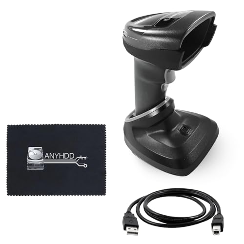 Zebra DS2278 Series Bar Code Scanners Cordless Handheld Bundle Standard Range Barcode Scanner Area Imager Kit with Presentation Cradle and USB Kit + USB 2.0 Cable + Microfiber Cloth, Black
