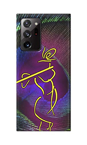 Image of PRINTFIDAA Lord Krishna On Peacock Feather Hard Back Cover for Samsung Galaxy Note 20 Ultra (6.9 inch) Back Cover -(P6) KAT1007