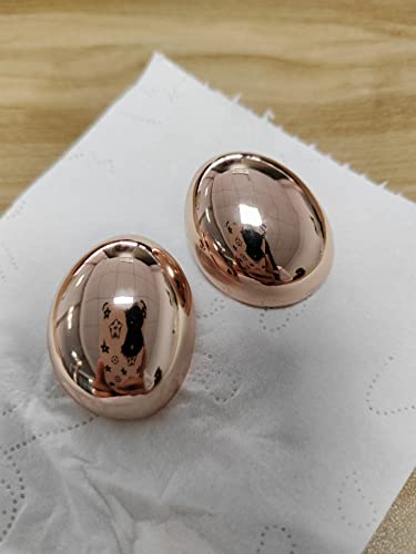 Chunky Gold Hoop Earrings For Women, Lightweight Waterdrop Hollow Open Hoops Tear Drop Silver Gold Trending Oversized Statement Style Earrings Hypoallergenic Gold Plated Earrings Fashion Jewelry For Women Girls(Tear Rose Gold) #TOP5