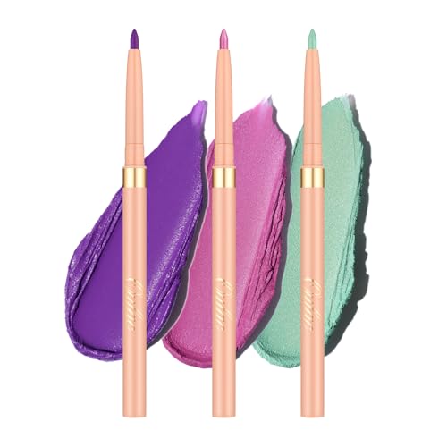 Oulac Waterproof Lipliner Pencil Set - Smooth and Creamy, Retractable Lip Makeup for Precision Application, Vegan &amp; Cruelty-Free, 08+11+LL09