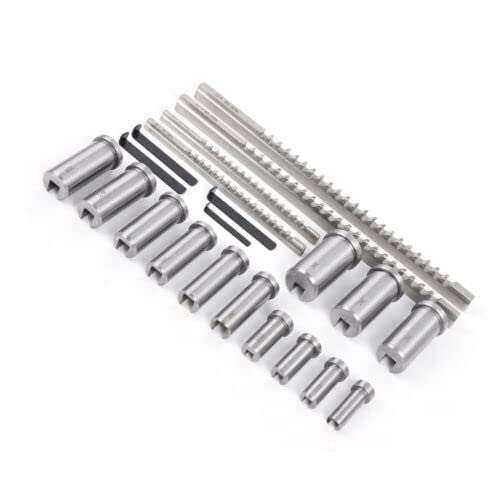ZXCVBNMQ 22 Pcs Keyway Broach Kit Collared Bushing Shim Sets in Fitted Box Metric Size High Speed Steel Metalworking Tool Broaching Cutter Bushing Shim Set 7 ZXCVBNMQ 22 Pcs Keyway Broach Kit Collared Bushing Shim Sets in Fitted Box Metric Size High Speed Steel Metalworking Tool Broaching Cutter Bushing Shim Set - Image 7
