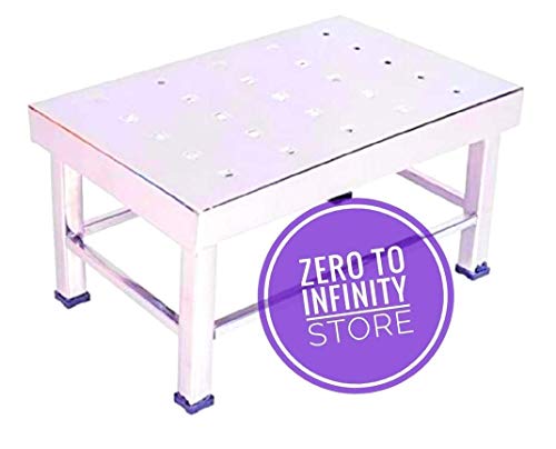 Image of Stainless Steel Bathroom Stool Size 7 inch INCH