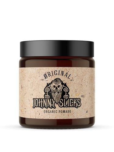 Johnny Slicks Oil Based Pomade | Organic Hair Styling for Men, Low to Medium Hold | Promotes Healthy...